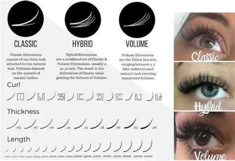 Classic Vs Hybrid Lash Extensions Length Diameter Is Wh Classic Vs Hybrid Lash Extensions Length Diameter Is Wh