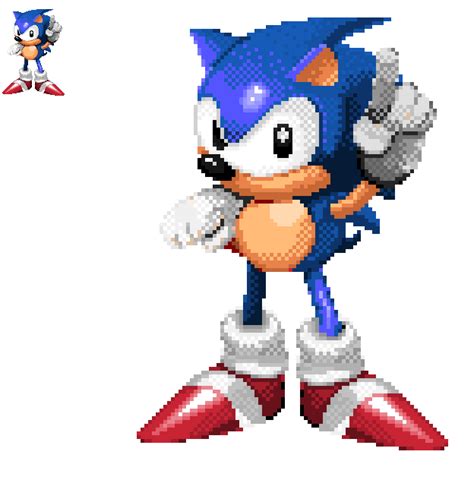 Little Classic Sonic Sprite I Made Based Off Of The Sonic Knuckles Little Classic Sonic Sprite I Made Based Off Of The Sonic Knuckles